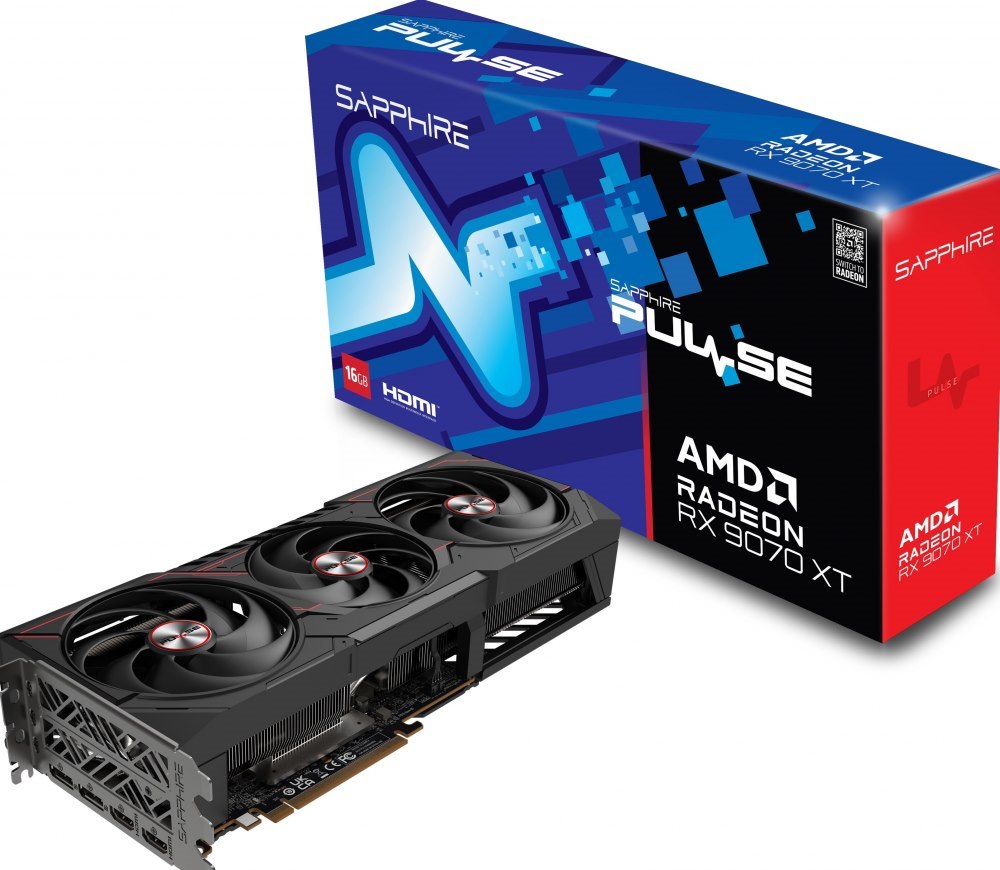 Sapphire Pulse Radeon RX 9070 XT - Videokaart
