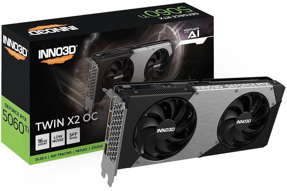 Inno3d Geforce RTX 5060 Ti 16GB Twin X2 Oc - Videokaart
