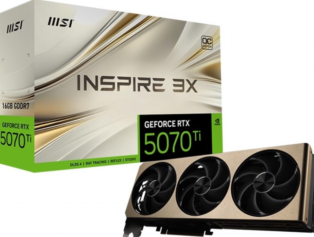 Msi GeForce RTX 5070 Ti 16G Inspire 3X Oc - Videokaart