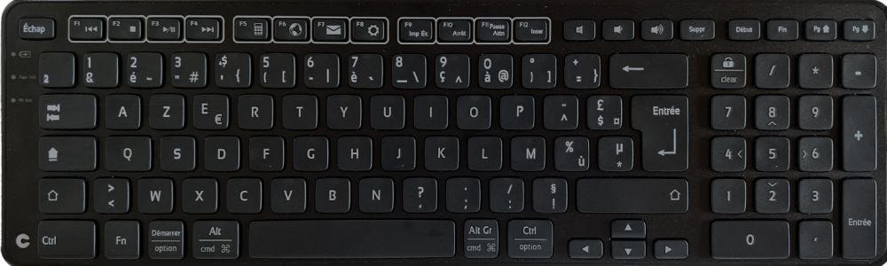 SolarWinds Contour New Balance Keyboard Wireless FR-Layout Zwart