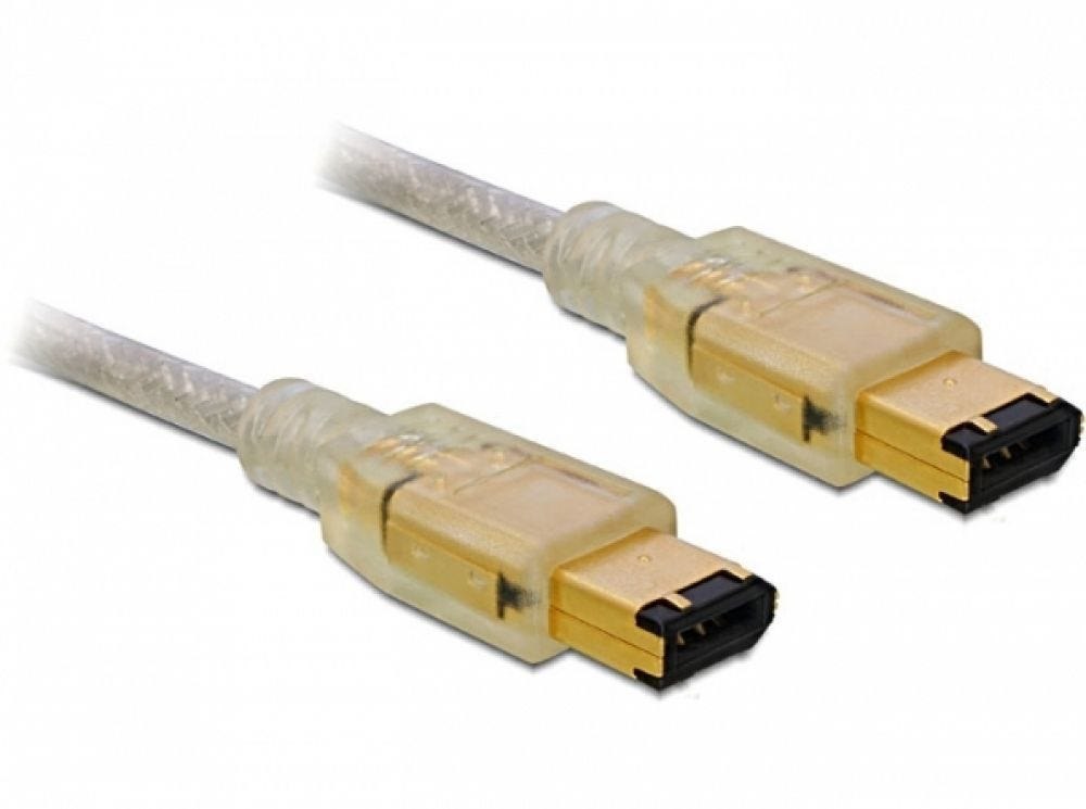 Olivetti FireWire-Kabel Delock FW400 6Pin -> FW400 6Pin St/St 2,00 Retail