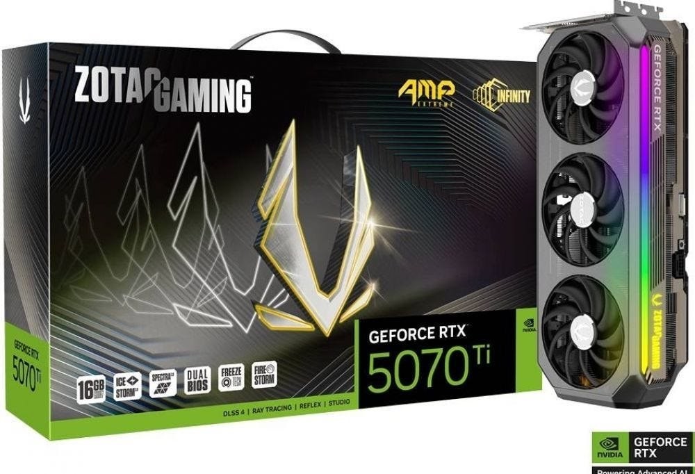 Zotac Gaming GeForce RTX 5070 Ti Amp Extreme Infinity - Videokaart