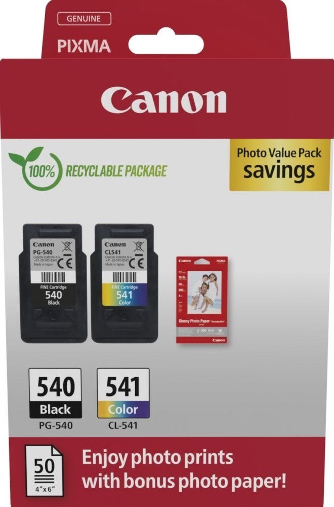 Canon PG-540CL-541 Photo Paper Value Pack - 2