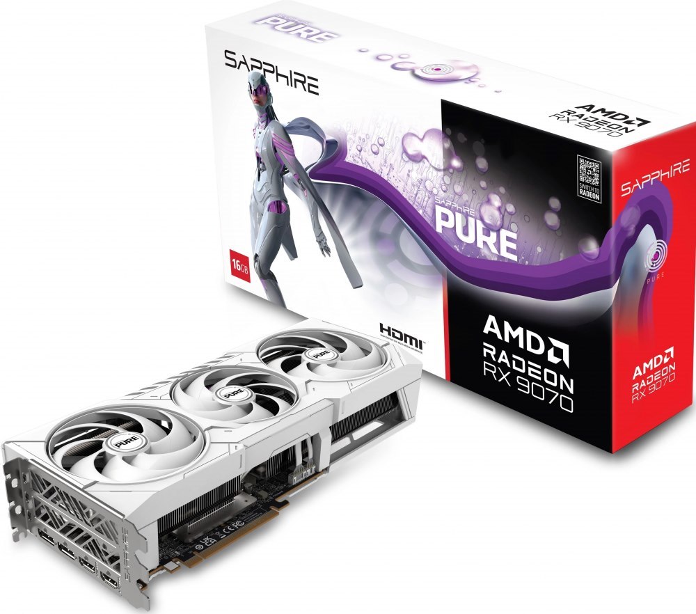 Sapphire Pure Radeon RX 9070 - Videokaart