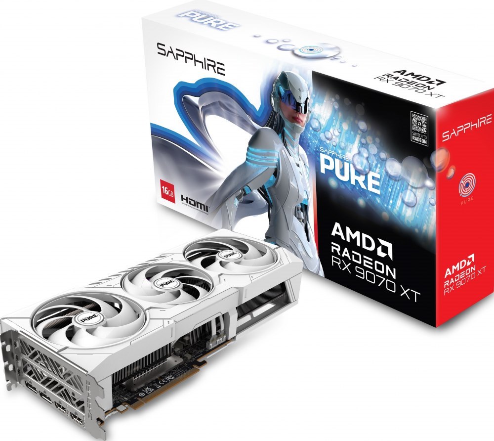 Sapphire Pure Radeon RX 9070 XT - Videokaart