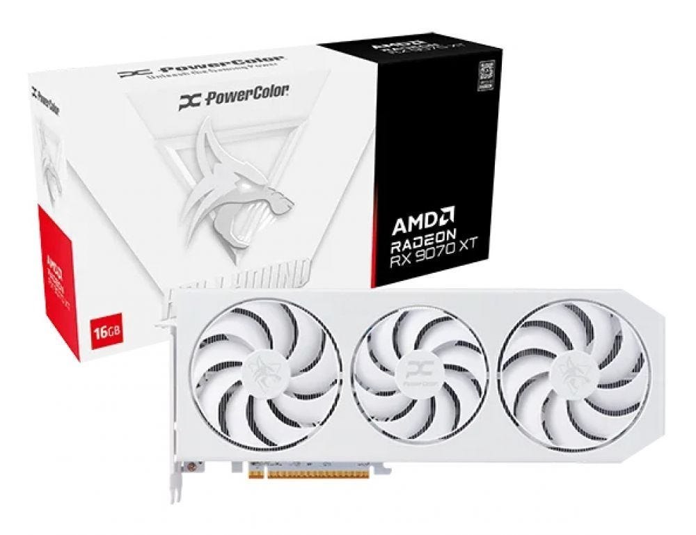 Powercolor Hellhound Spectral White Amd Radeon RX 9070 XT - Videokaart