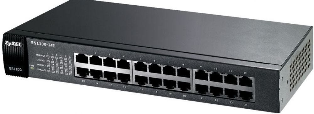 Zyxel Switch ZyXEL 24X Fe Es1100-24E Metall