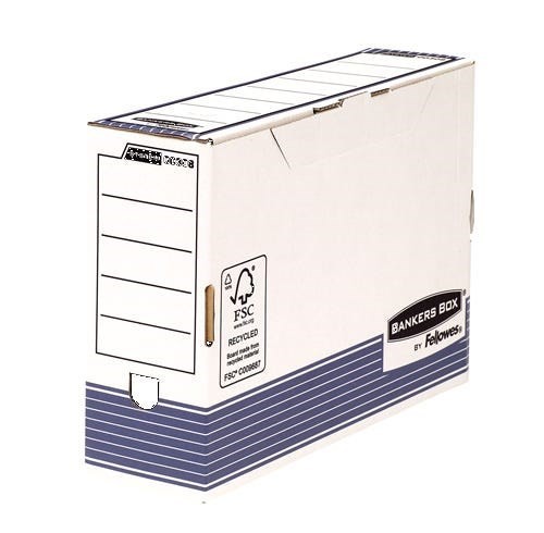 Fellowes BankersBox Archivschachtel A4+ B:100MM Weiß/Blauw 10Ve