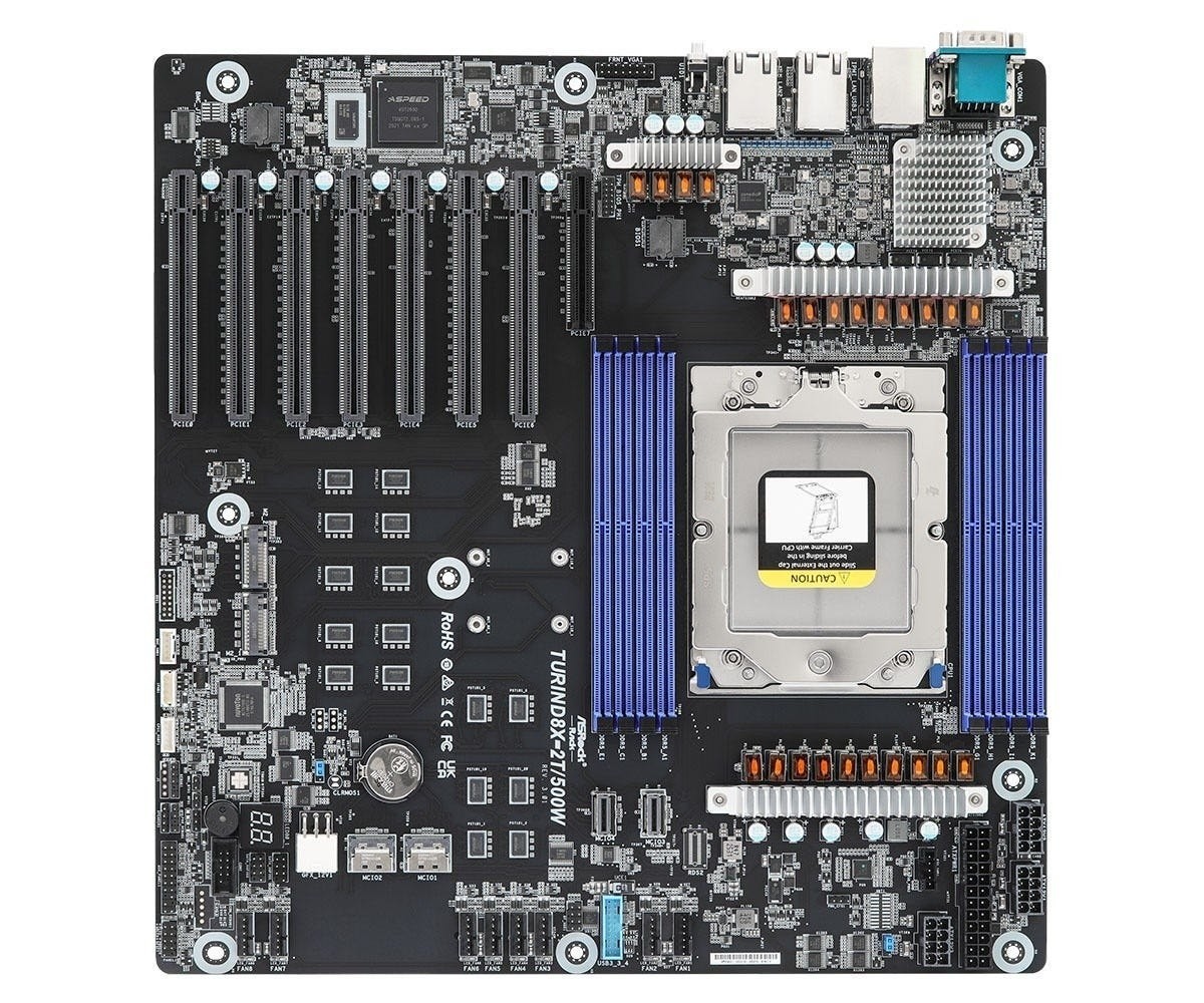 ASRock Rack Turind8x-2T/500W - Moederbord