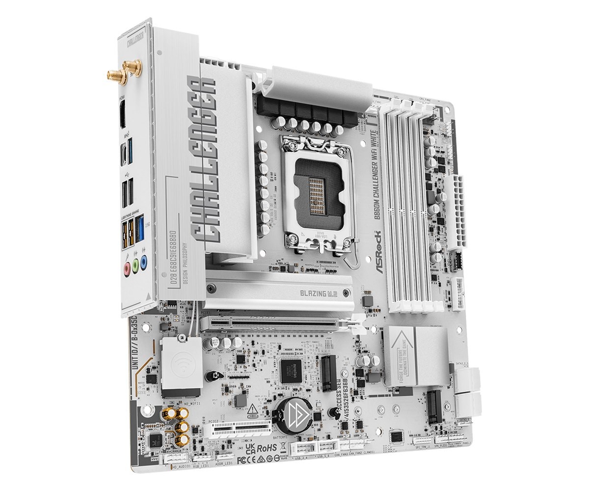 ASRock B860M Challenger WiFi White - Moederbord