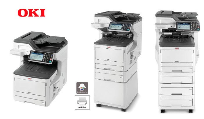 Oki Es8473dnx Col A3 35PPM A4 SPD Net Dup 400 SHT 4-In-1 Mfp2xtraycaster