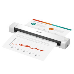 Brother DS-640 Mobile Document Scanner, 15PPM Mono & Colour (300Dpi), Usb Power