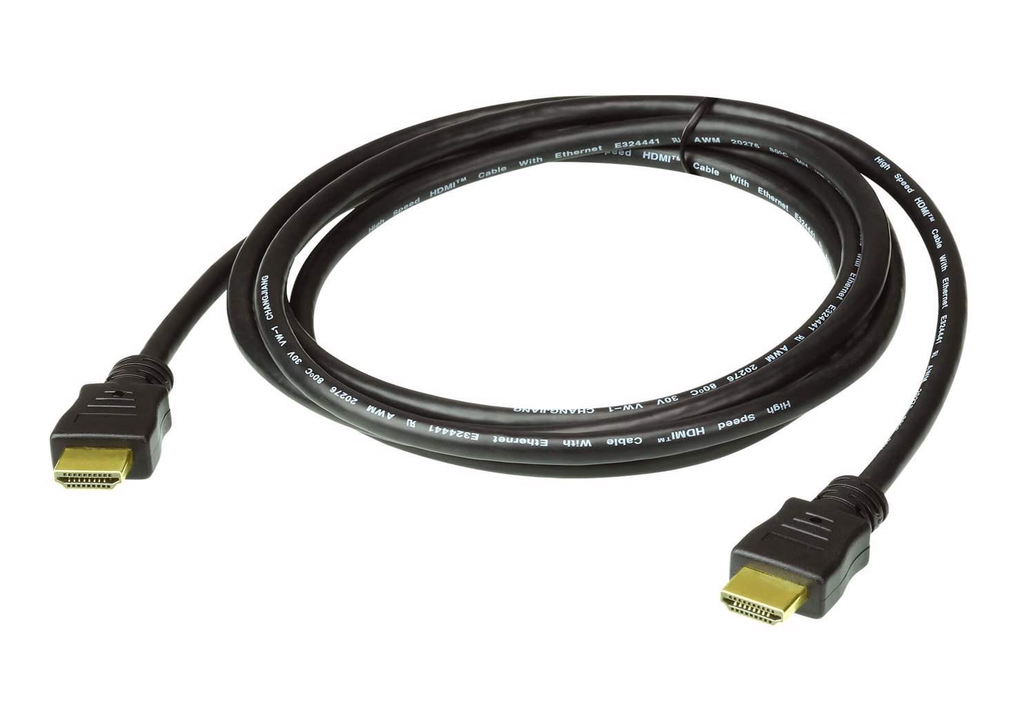 Aten Premium 5M High Speed Hdmi Cable With Ethernet, Supports Up To 4096 X 2160 @ 60Hz, High Quality Tinned Copper Wire Gold Plated Connectors