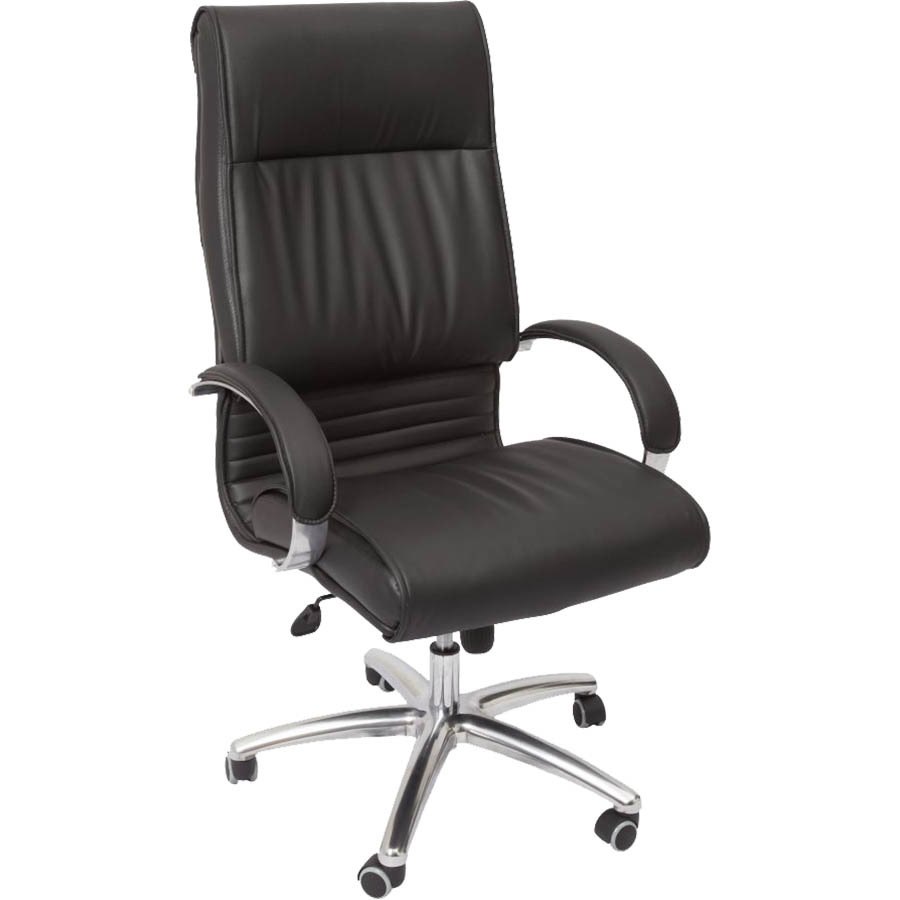 RAPIDLINE CL820 EXECUTIVE CHAIR HIGH BACK ARMS PU BLACK - 7028757