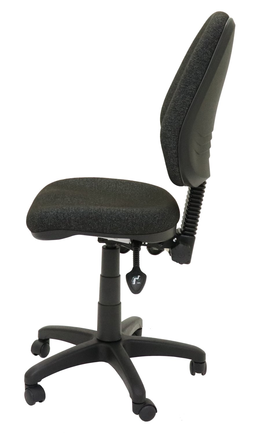 Chair - "Commercial Grade High Back Ergonomic Operator Chair 3 Lever Fully Ergonomic Mechanism - 110 KG Weight Rating Gas Lift - Seat Pan & Back Rest Tilt - Black 5 Star Base On Castors"