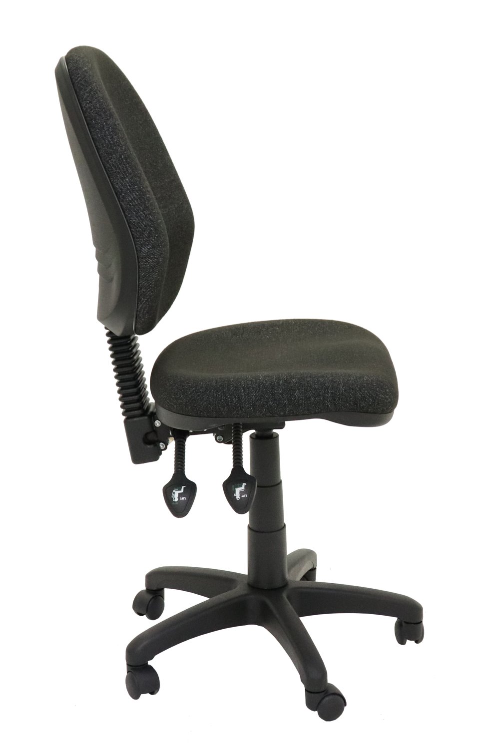 Chair - "Commercial Grade High Back Ergonomic Operator Chair 3 Lever Fully Ergonomic Mechanism - 110 KG Weight Rating Gas Lift - Seat Pan & Back Rest Tilt - Black 5 Star Base On Castors"