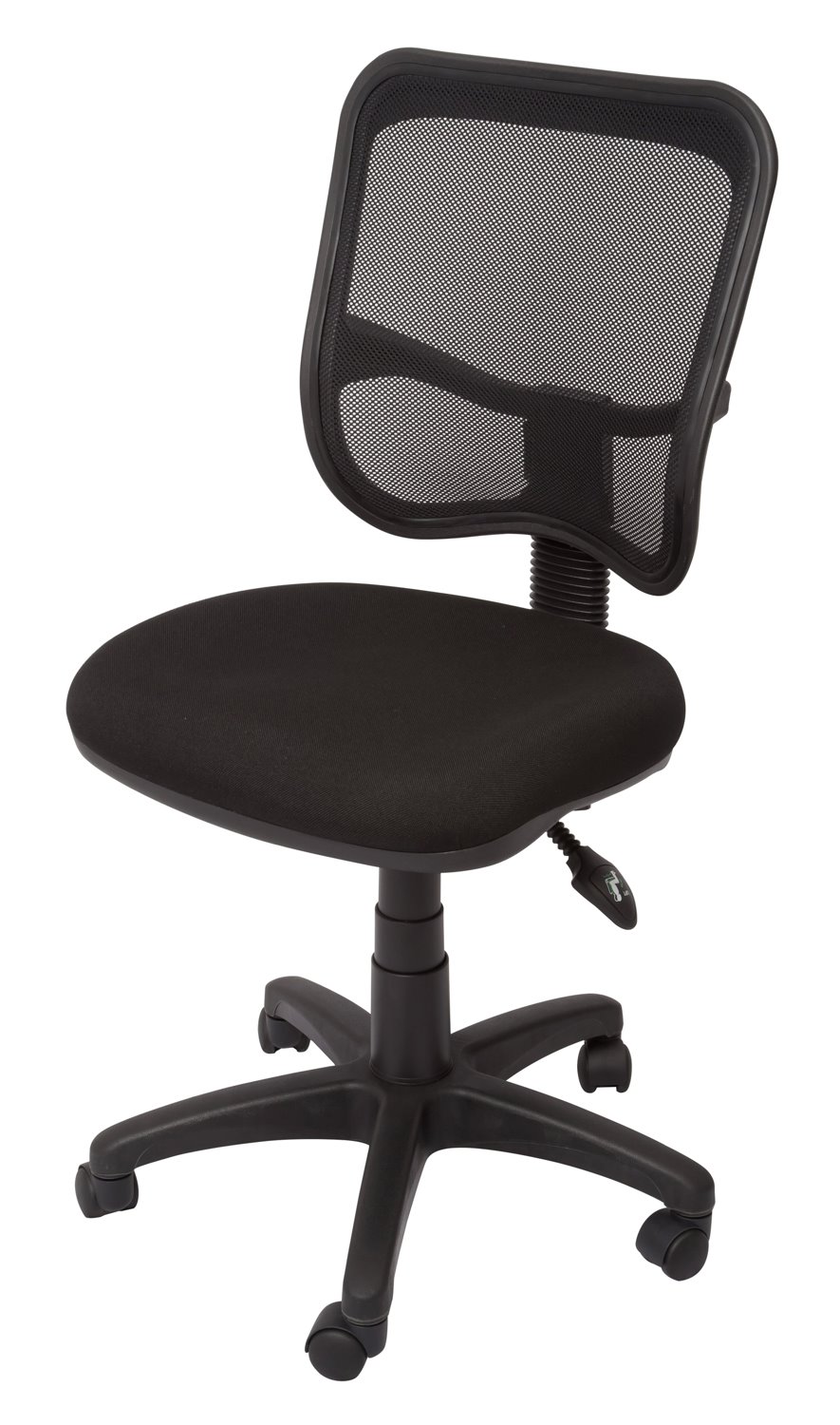 Chair - "Medium Mesh Back Operator Chair 3 Lever Fully Ergonomic Mechanism - 110 Kg Weight Rating Black Mesh Back Rest - Black Upholstred Seat Pan ( Fabric Or PU Leather ) Gas Lift - Seat Pan & Back Rest Tilt - Black 5 Star Base On Castors"