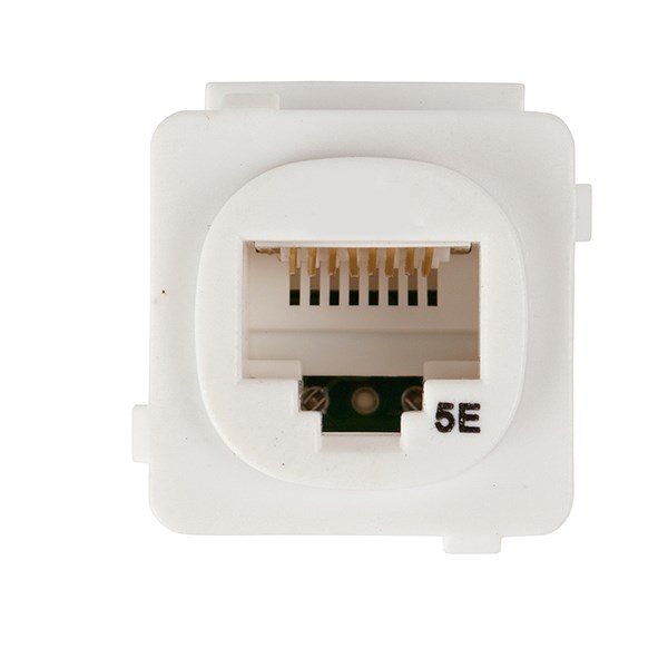 4Cabling Australian Style Cat 5E RJ45 Jack. Universal Termination. 10 Pack. White
