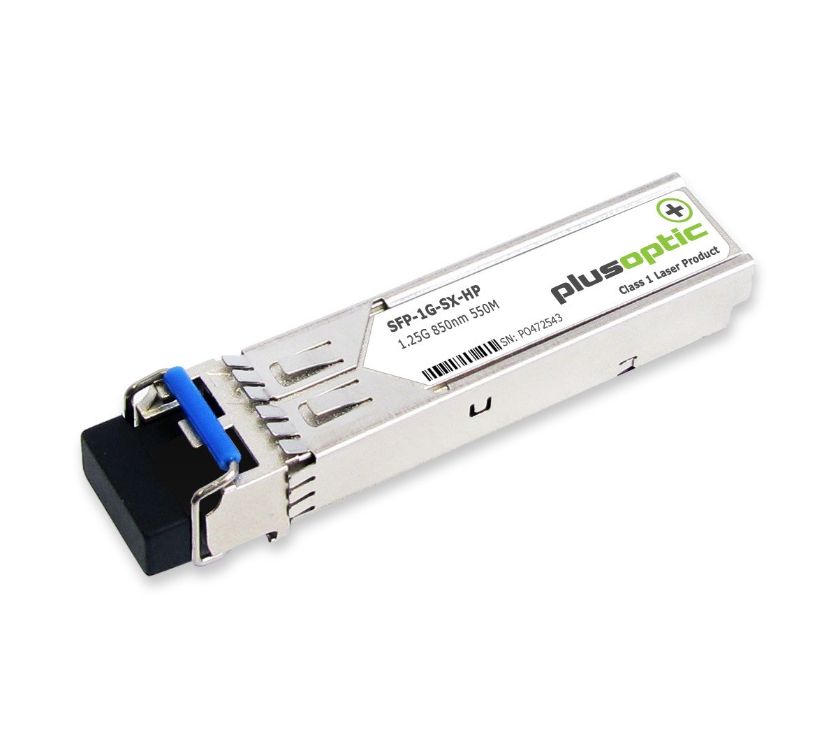 PlusOptic HP / Aruba Compatible (A6515a J4858a J4858B J4858C J4858D) 1.25G, SFP, 850NM, 550M Transceiver, LC Connector For MMF With Dom | PlusOptic SFP-1G-SX-HP