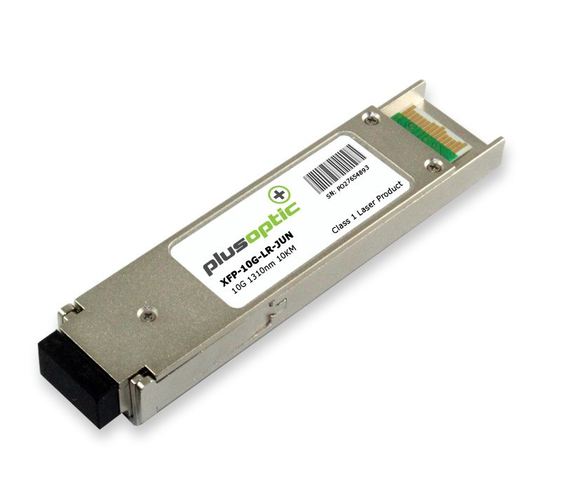 PlusOptic Juniper Compatible (Ex-Xfp-10Ge-Lr Ns-Sys-Gbic-Mxlr Srx-Xfp-10Ge-Lr Xfp-10G-L-Oc192-Sr1) 10G, XFP, 1310NM, 10KM Transceiver, LC Connector For SMF With Dom | PlusOptic Xfp-10G-Lr-Jun