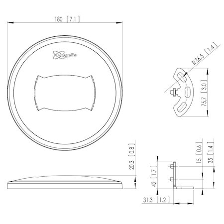 Vogel's Vogels Pfa 9103 Connect-It Large Floor Plate For Puc 25 - Black