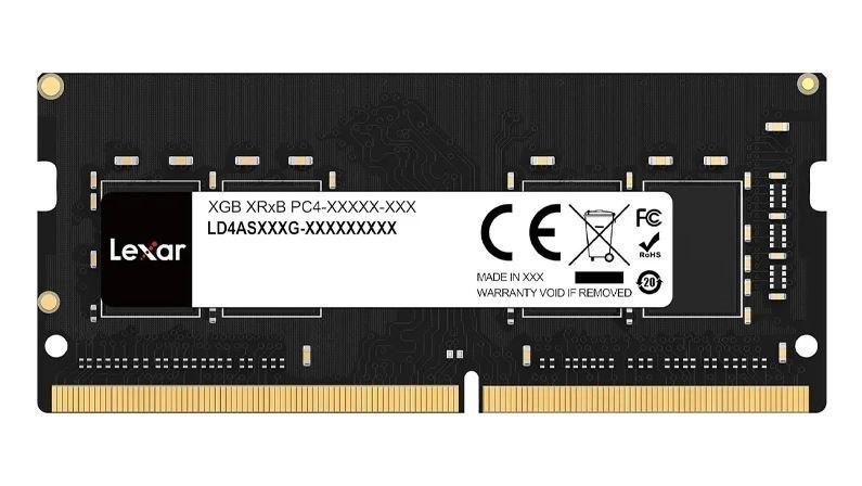 Lexar Ld4as016g-B3200gsst 16GB(1x 16GB) , DDR4 3200 So-Dimm Laptop Memory, CL22 - Blister