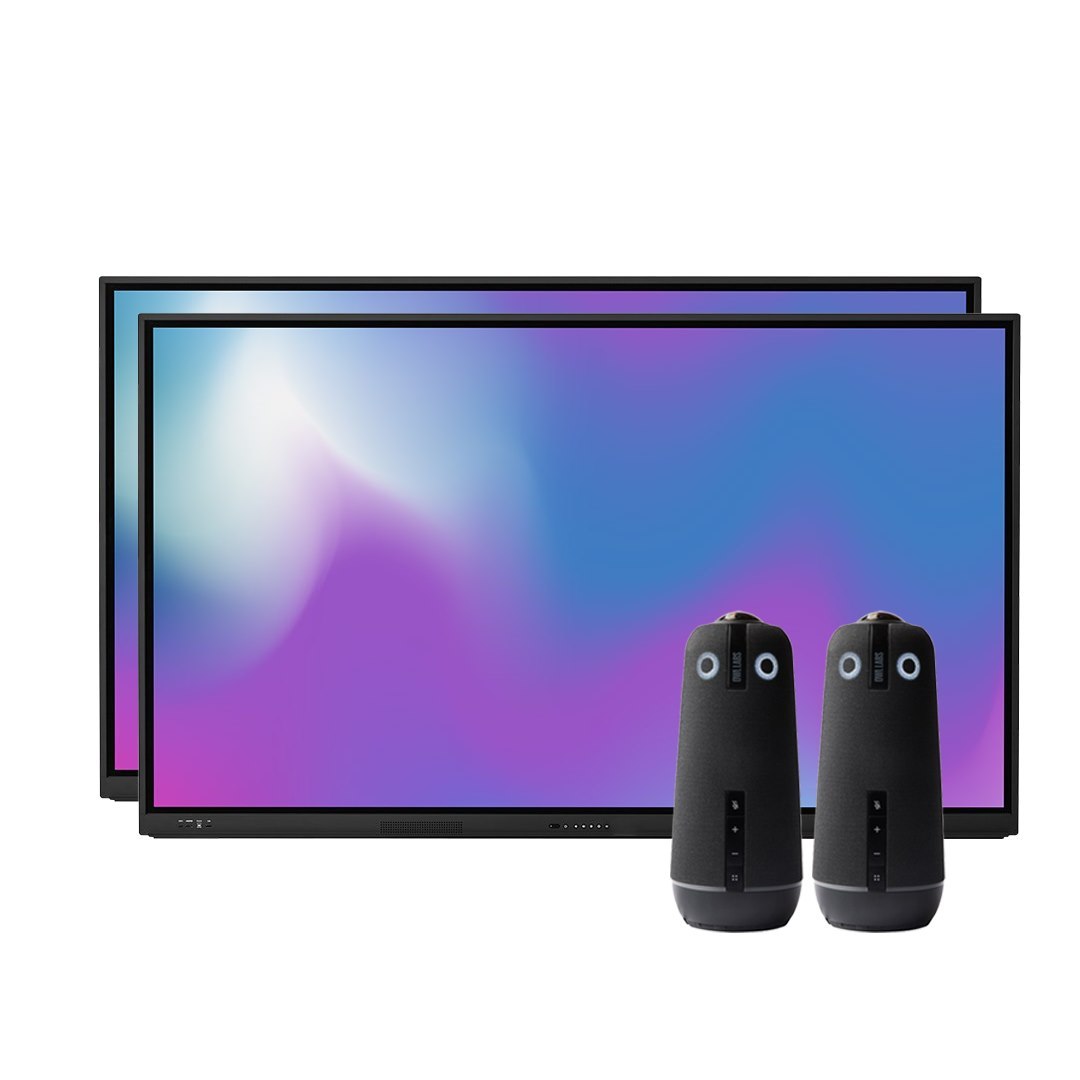 Promethean LX 86 And Owl Labs Meeting Owl 4 Video Conference Bundle - Large Room