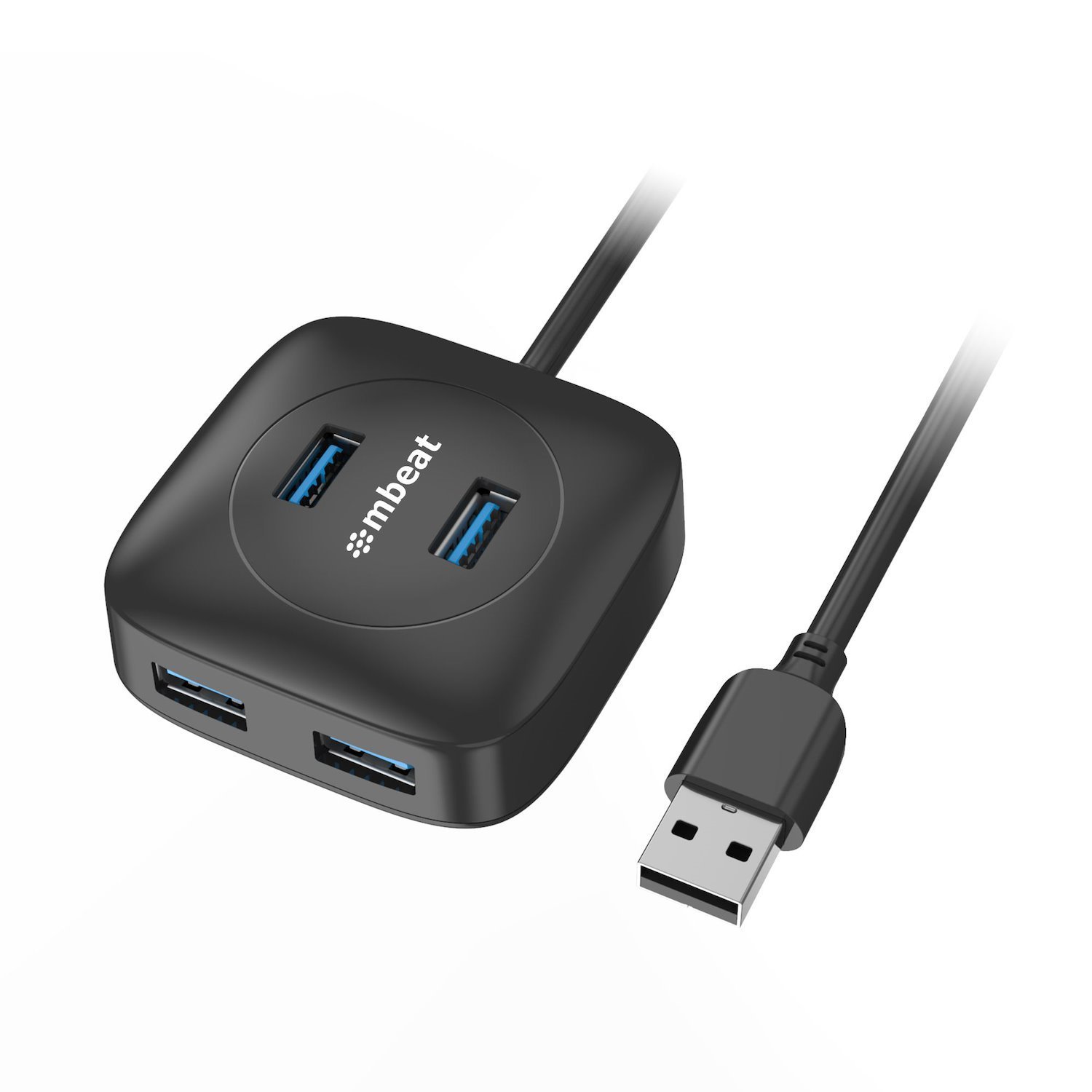 Mbeat® 4-Port Usb 3.0 Hub - High Speed Data Transfer Speed: Up To 5Gbps Compatible With Usb 2.0/3.0 Devices Product Weight: 95G