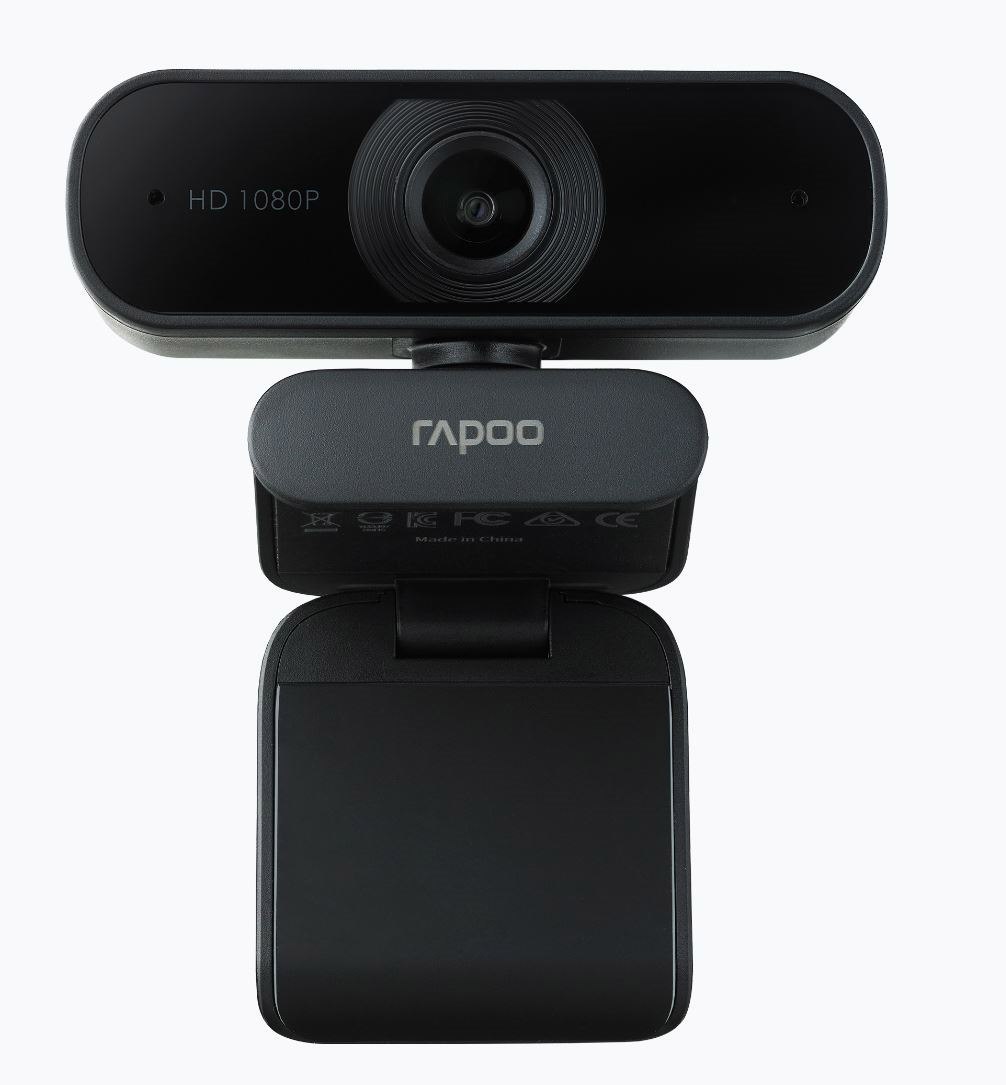 Rapoo C260 Webcam FHD 1080P/HD720P, Usb 2.0, 95 Degrees Wide Angle, Autofocus, Noise Cancelling Mic. - Ideal For Teams, Zoom