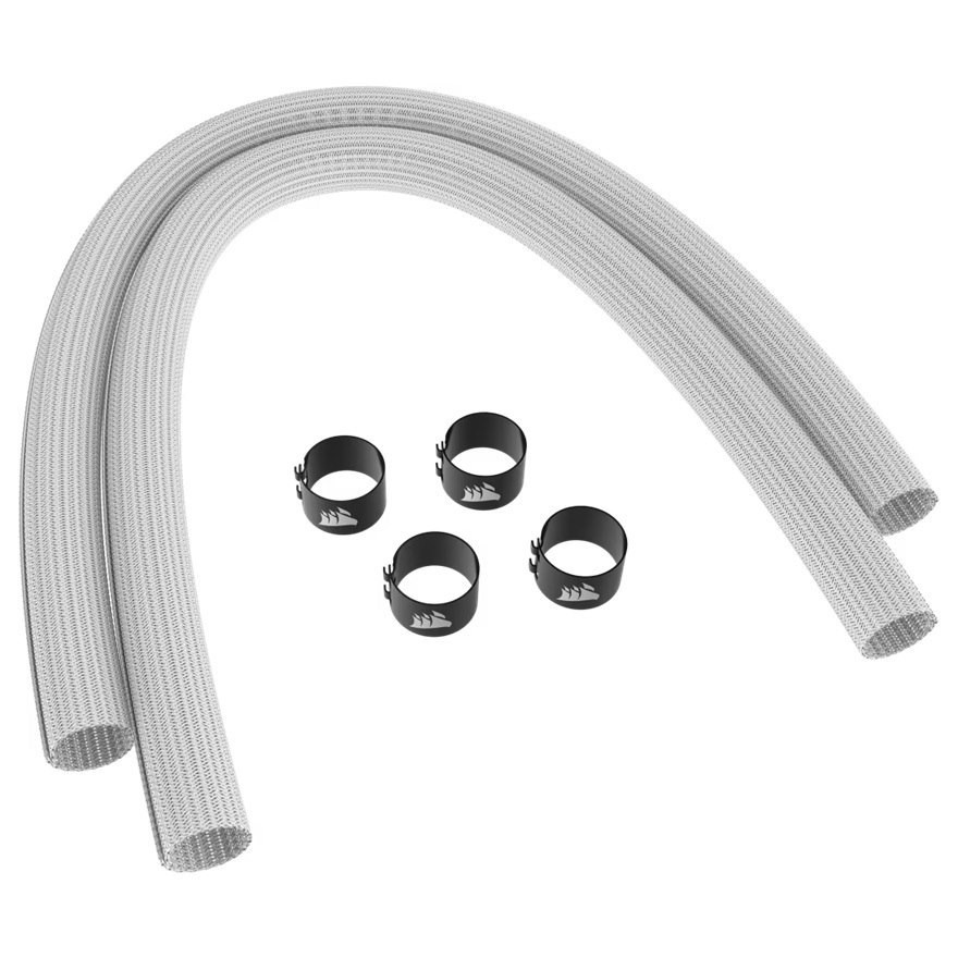 Corsair Sleeving Kit For Aio Cpu Coolers - 400MM - White, Two-Year Warranty