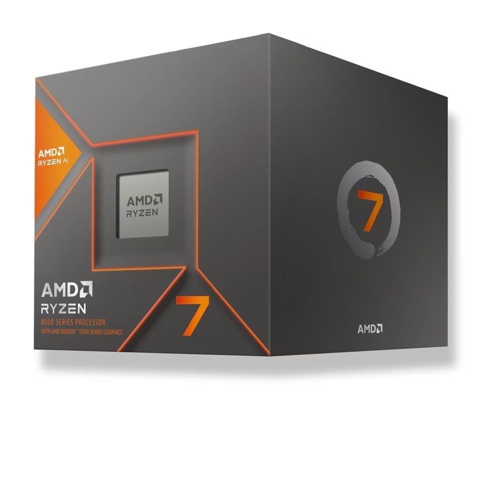 Amd Ryzen 7 8700G 8 Cores/16Threads, 65 Watts, Max Freq 5.150Ghz, 24MB Cache, Wraith Spire Cooler, Radeon™ Graphics