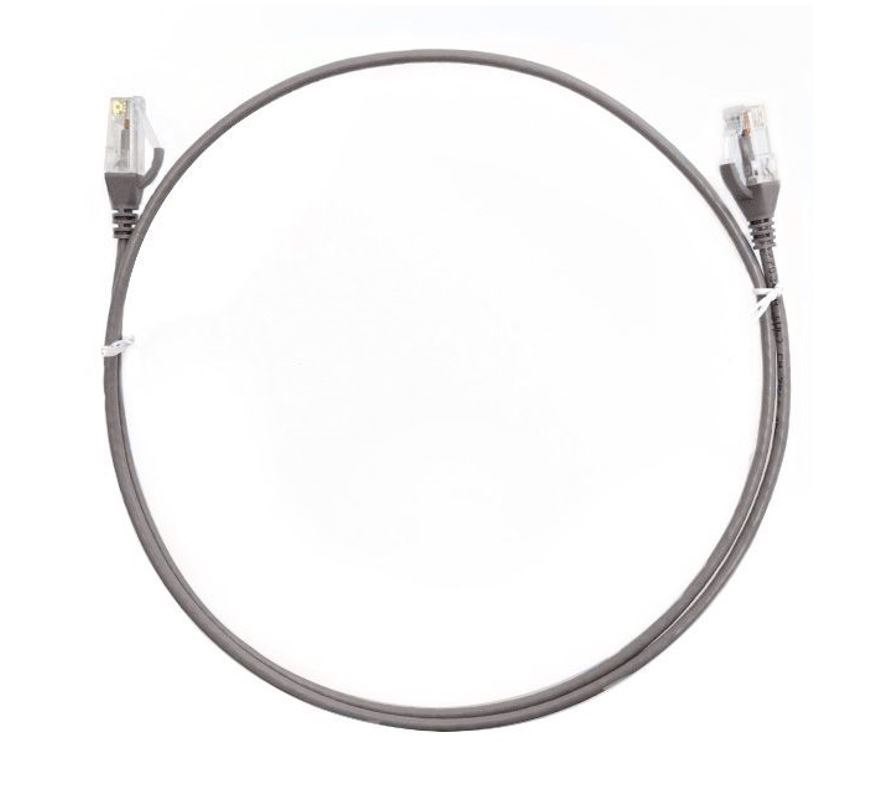 8Ware Cat6 Ultra Thin Slim Cable 3M / 300CM - Grey Color Premium RJ45 Ethernet Network Lan Utp Patch Cord 26Awg For Data