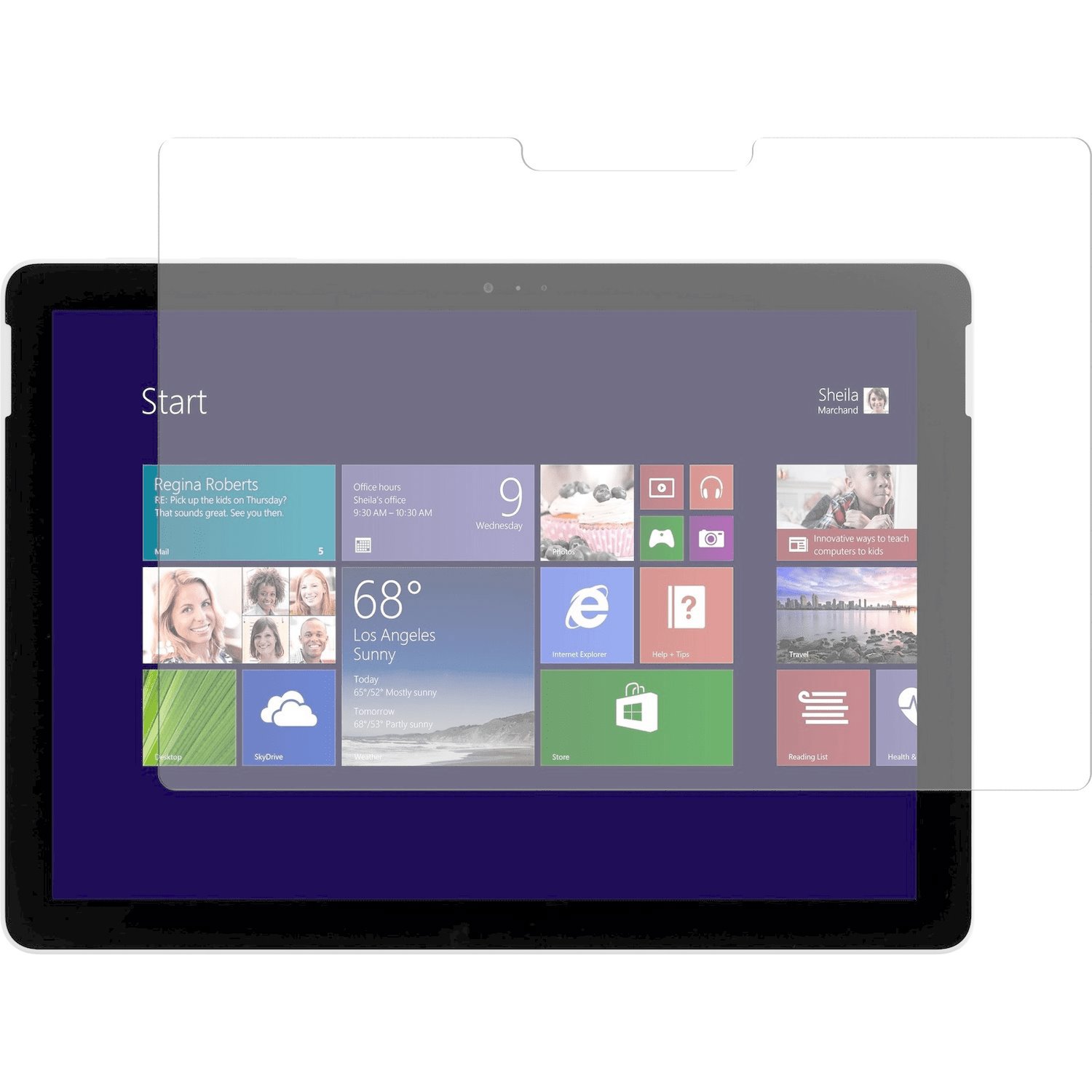 Microsoft Incipio Tempered Glass Screen Protector For Surface Go