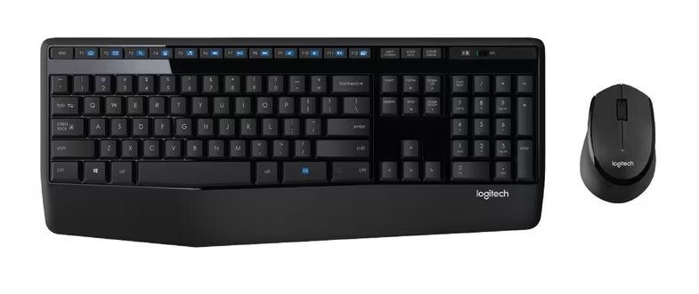 Logitech MK345 Wireless Keyboard & Mouse Combo Full Size 12 Media Key Long Battery Life Comfortable (New!!)