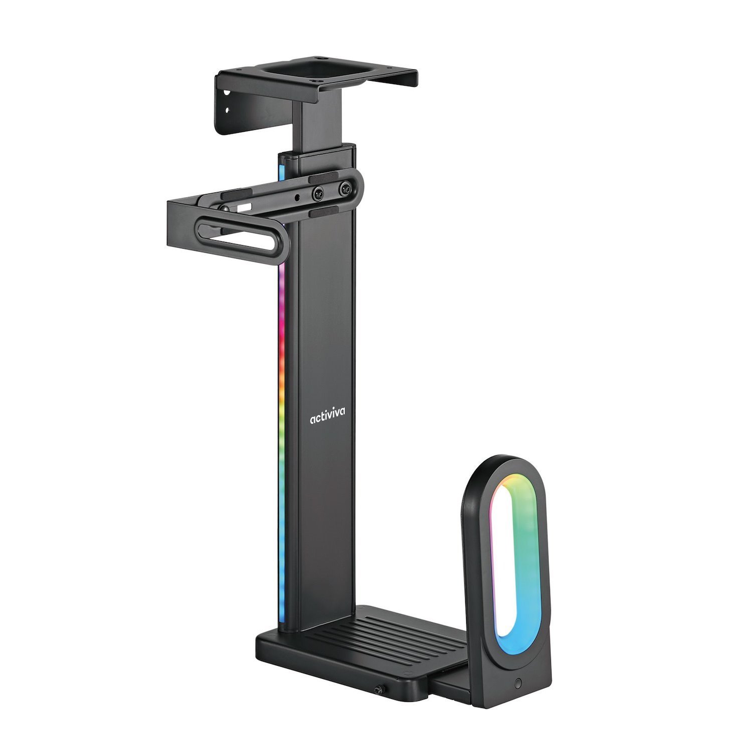 Mbeat® Activiva RGB Ultra-Wide Adjustable Wall & Under-Desk Gaming PC Mount Heavy-Duty Weight Capacity 20KG