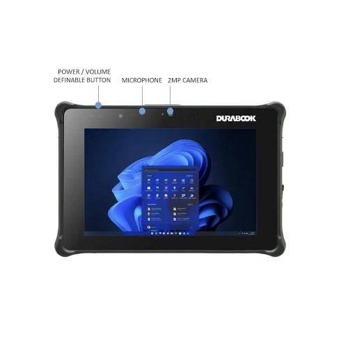 Durabook R8, 8' FHD, Intel® Pentium® Gold 8500, Windows 11, 8GB Ram, 128GB PCIe SSD,Wi-Fi 6E, Bluetooth V5.3, 2MP Front Camera, 3 Year Warranty