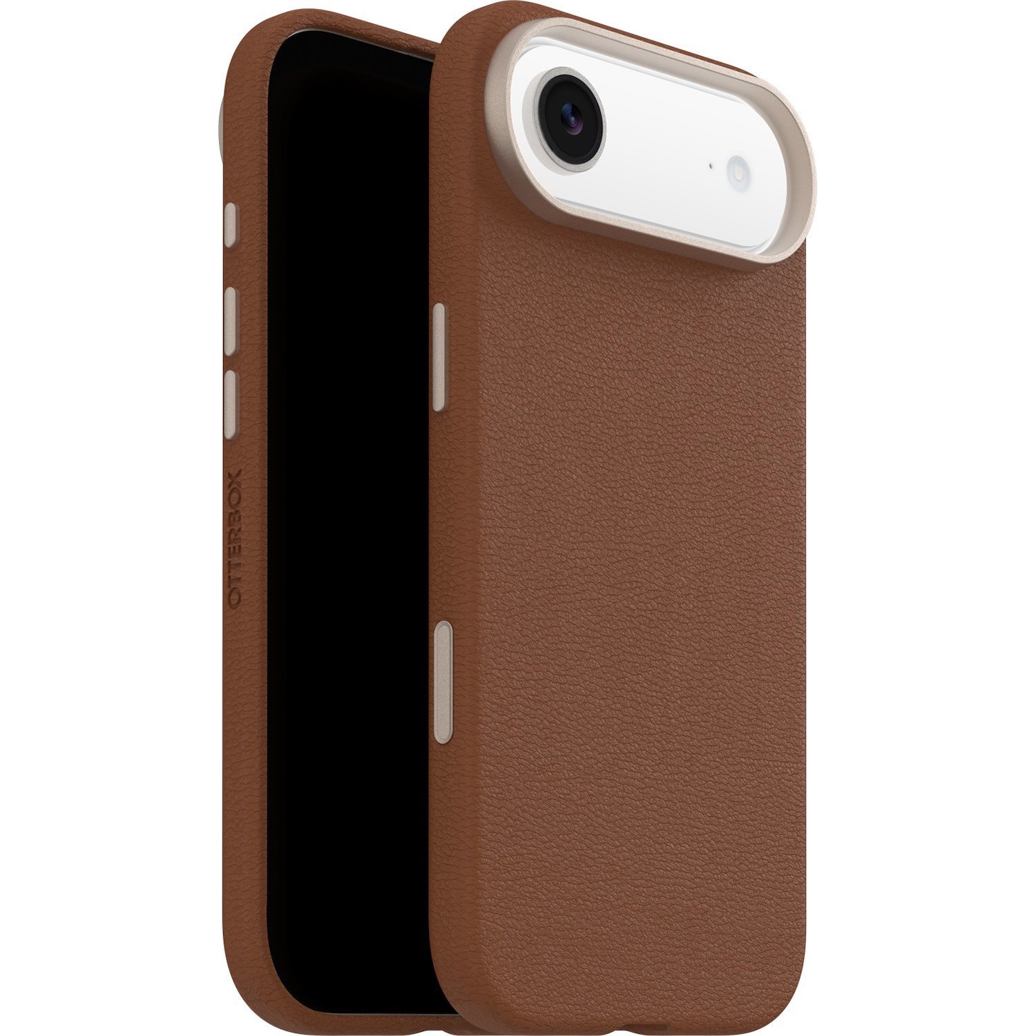 OtterBox Symmetry Cactus Leather MagSafe Apple iPhone Air (6.5') Case Desert Saddle (Brown)- (77-99033),Drop+ 3X Military Standard,7 Years Warranty