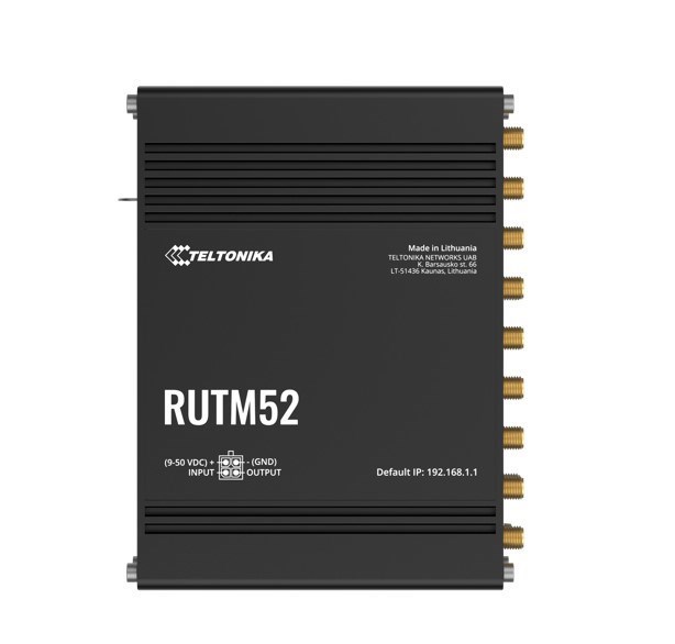 Teltonika Rutm52 Dual 5G Router, 5G Dual Sim/Esim Cellular, 5 Gigabit Ethernet Ports, Backward Compatible With 4G(Lte Cat 20)