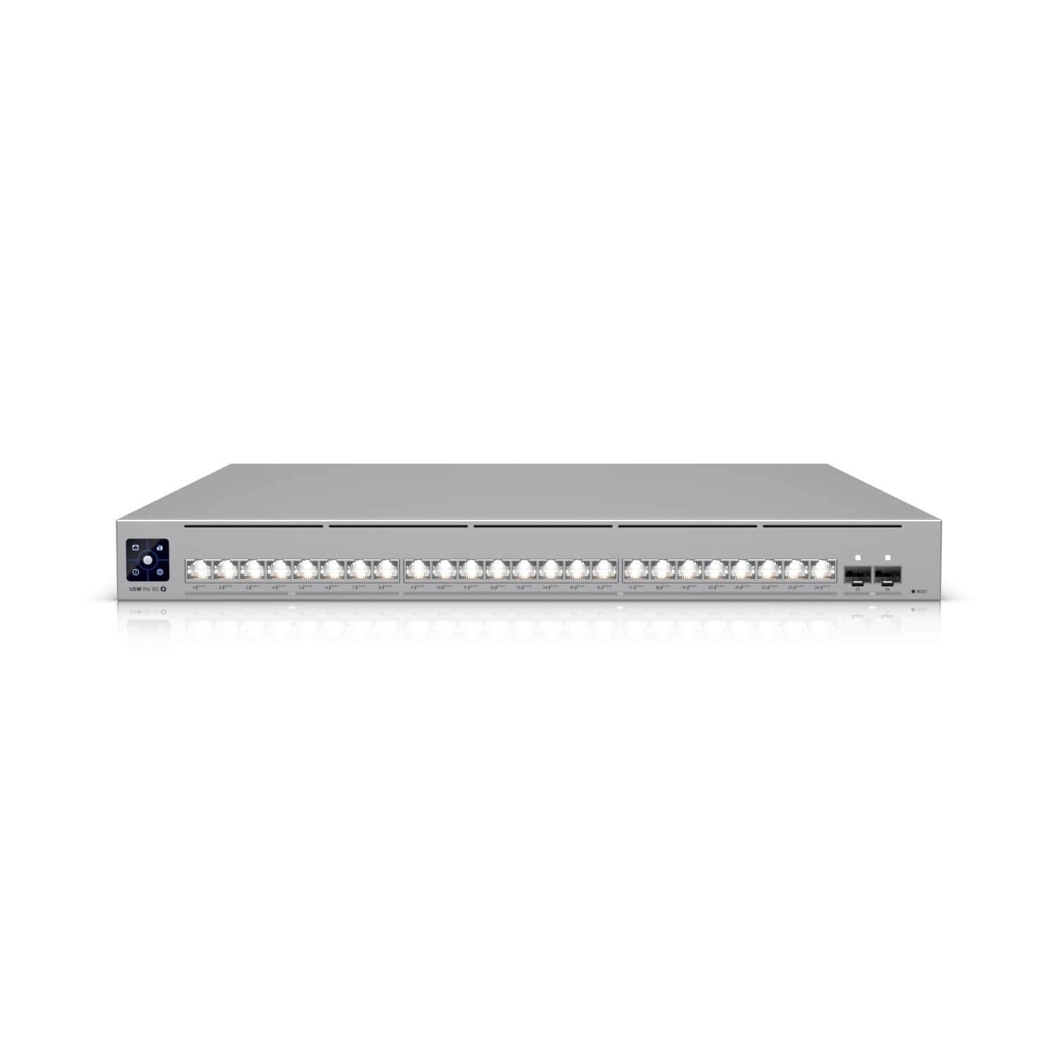 Ubiquiti Pro XG 24 PoE, Professional-Grade, 24-Port Layer 3 Etherlighting, PoE+++ Switch,(16) 10 GbE, (8) 2.5 GbE, (2) 25G SFP28 Port