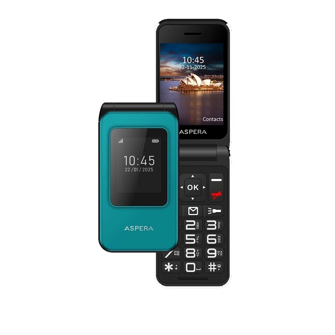 Aspera F46+ Plus 4G 128MB - Green (P02243701) *Au Stock*, 2.8', 48MB/128MB, 0.3MP, Nano Sim, 1000mAh, 1 Year Warranty
