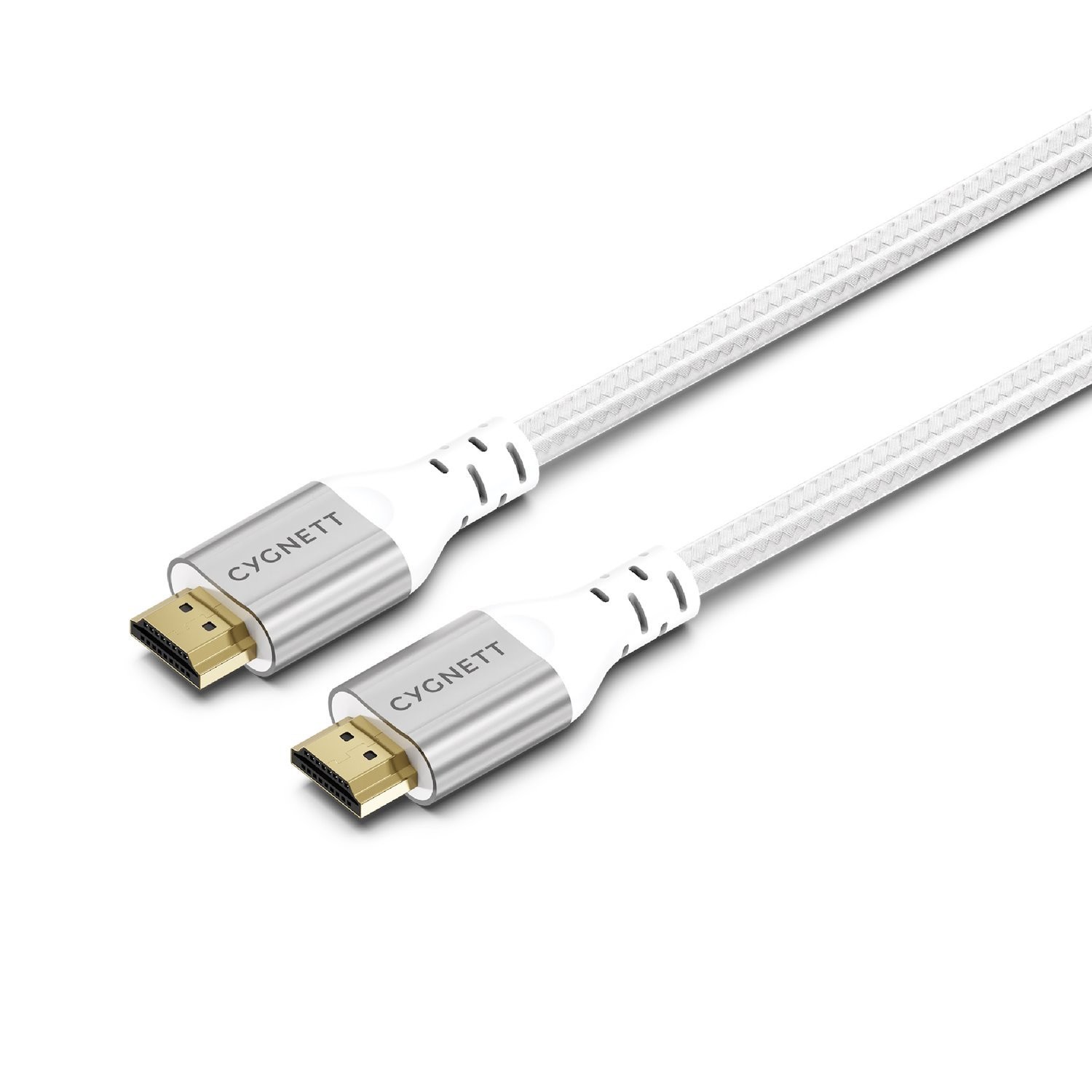 Cygnett Unite 8K Hdmi To Hdmi Cable (1.5M) - White(CY4864CYHDC), Braided, Supports 8K (60Hz) & 4K (120Hz), 48Gbps Bandwidth,2 Years Warranty