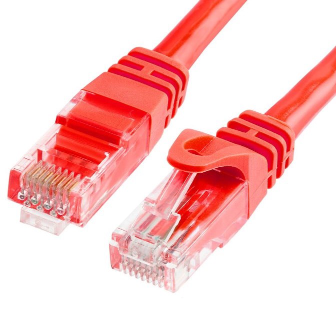 Astrotek Cat6 Cable 1M - Red Color Premium RJ45 Ethernet Network Lan Utp Patch Cord 26Awg-Cca PVC Jacket