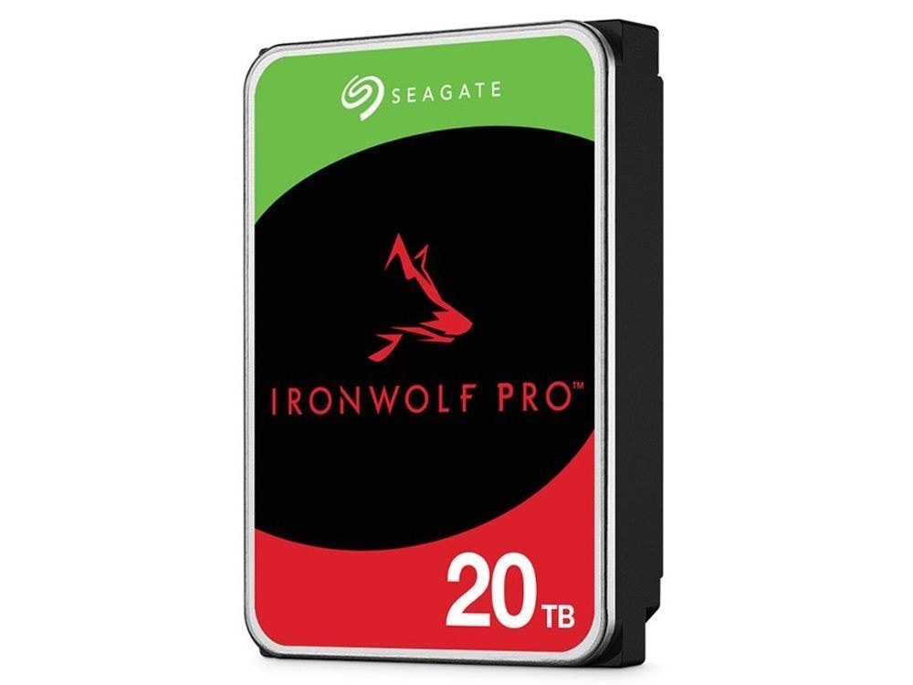 Seagate IronWolf Pro, Nas, 3.5" HDD, 20TB, Sata 6Gb/s, 7200RPM, 256MB Cache, 5 Years Or 2.5M Hours MTBF Warranty