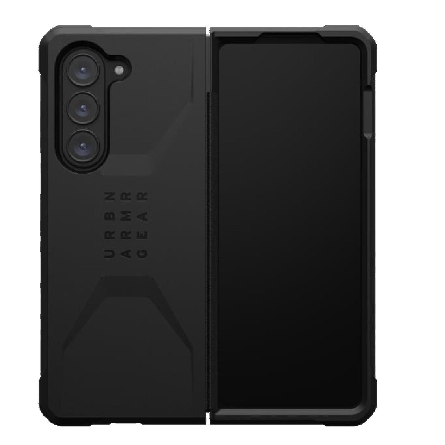 Uag Civilian Samsung Galaxy Z Fold6 Case - Black (214451114040), Drop+ Military Standard, Covered Hinge Design, Raised Screen Surround