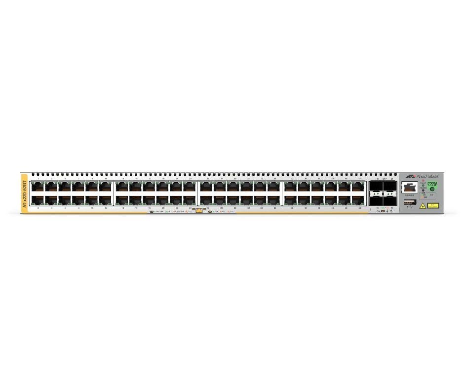 Allied Telesis 48-Port 10/100/1000T Layer2+ Managed Switch With Fixed Single Power Supplies, Au Power Cord.