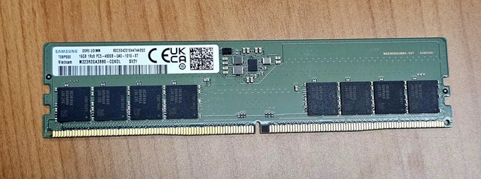 Micron Oem 16GB (1x16GB) DDR5 Udimm 4800MHz CL40 1.1V Desktop PC Memory Ram 1YR WTY