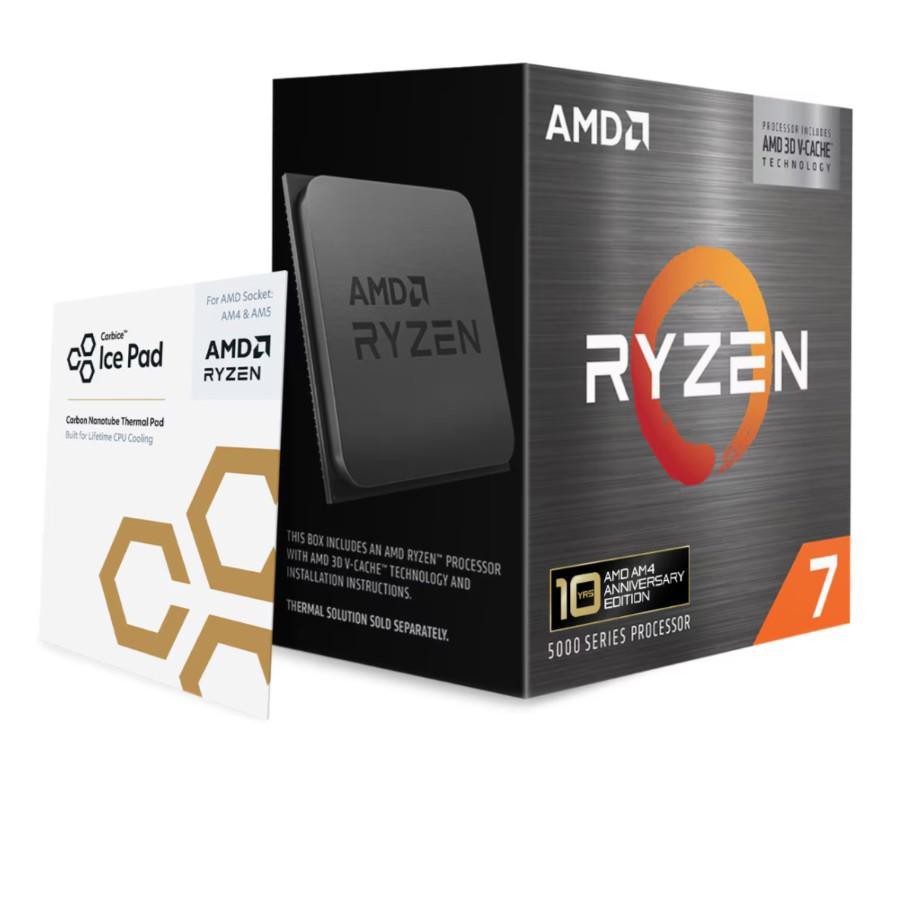 Amd Ryzen 7 5800X3D 8 Cores / 16 Threads 3.4 GHz Am4 3.4–4.5GHz, 96MB PCIe 4.0