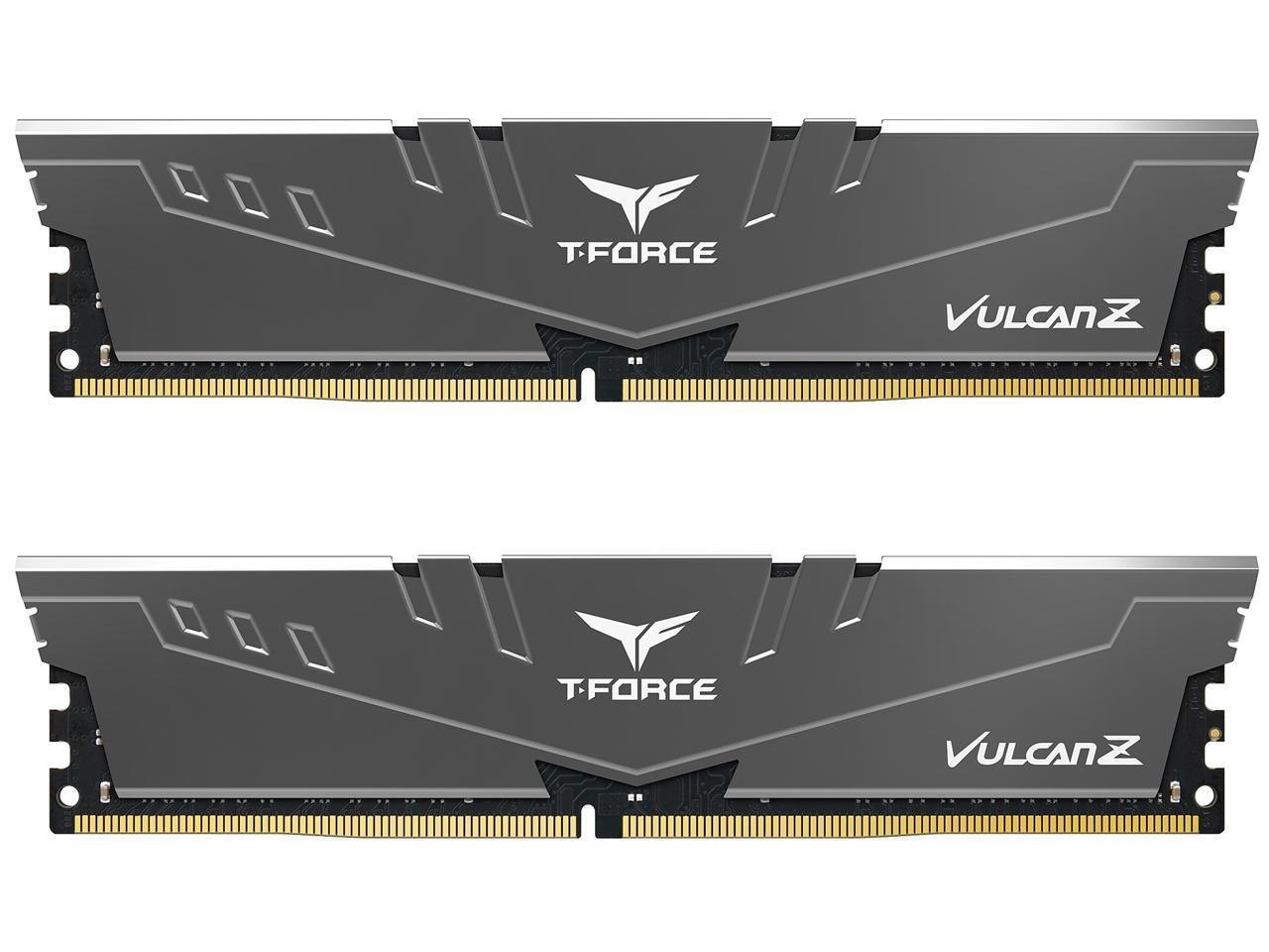 Team T-Force Vulcan Z 64GB (2 X 32GB) DDR4 3600 (PC4 28800) Desktop Memory Model TLZGD464G3600HC18JDC01