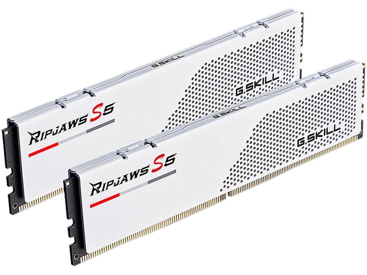 G.Skill Ripjaws S5 Series 32GB (2 X 16GB) 288-Pin PC Ram DDR5 5600 Desktop Memory Model F5-5600J2834F16GX2-RS5W