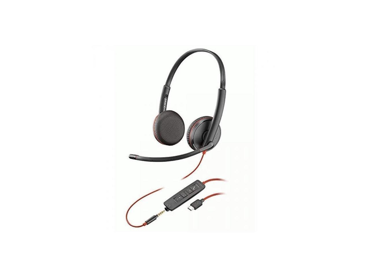 Poly Blackwire C3225 Stereo Usb-C Headset (Bulk) - Stereo - Micro Usb